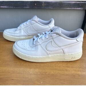 Nike Air Force 1 Low Triple White Youth 7Y Sneakers 314192-117